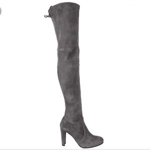Stuart Weitzman Over-The-Knee Highland Boot-Slate